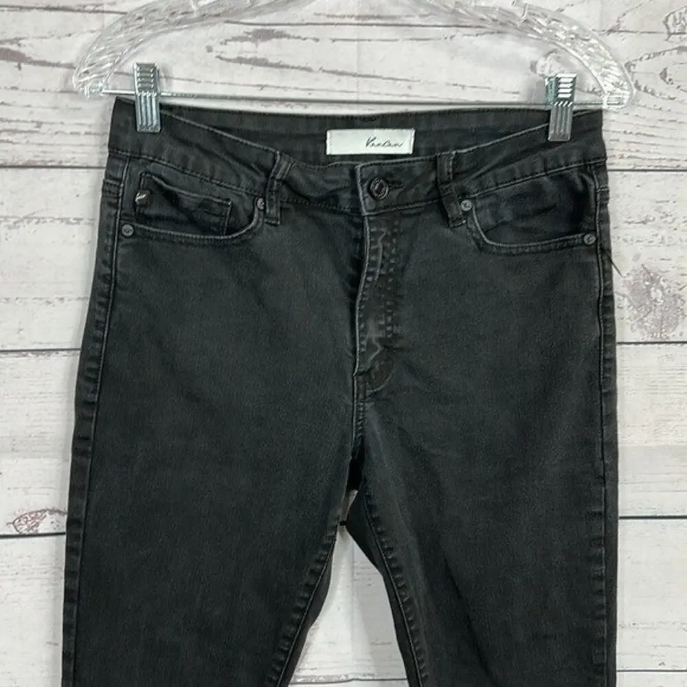 Kancan Jeans Womens 28‎ Black Midrise Skinny Stretch Casual Comfort Minimalist